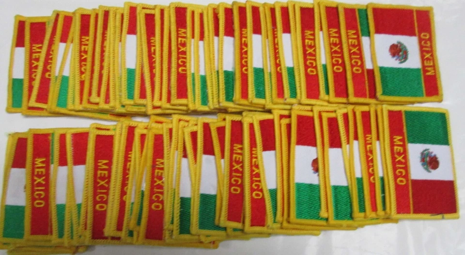 Indiana WI MI Mexico State Flag Patch Embroidered 1000 Pc 3 x 3.5-inch Emblem - Image 4 of 4