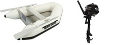 MERCURY Tendy SLATT Deck 200 240 Quicksilver Inflatable Boat Package + Outboard