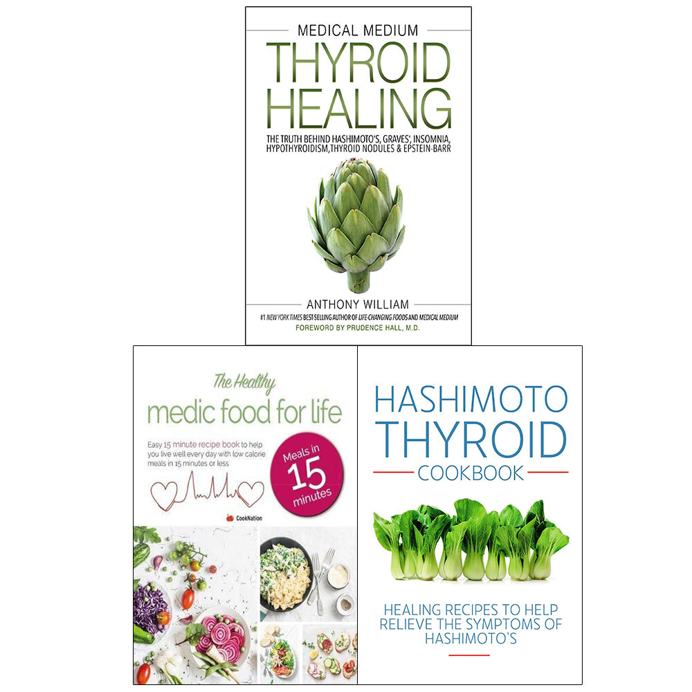 Medical Medium Thyroid Healthy Medic Hashimoto Thyroid 3 Books collection Set PB