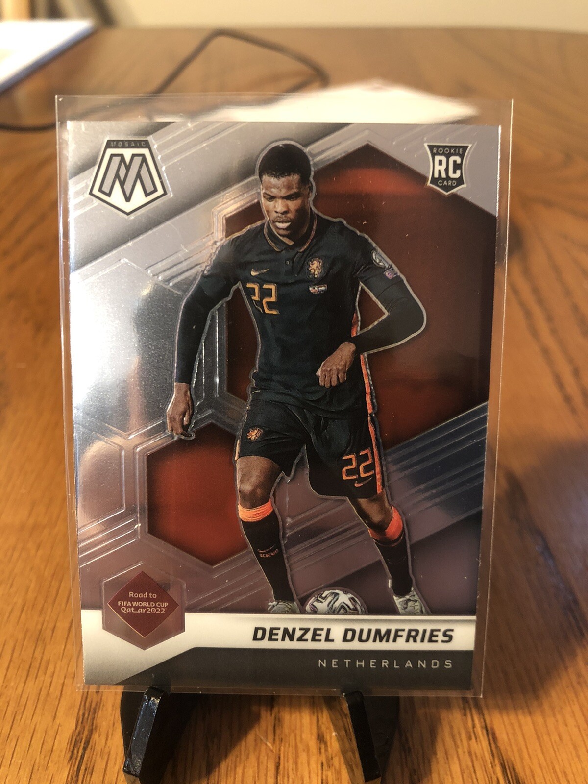 2021-22 PANINI MOSAIC ROAD TO WORLD CUP DENZEL DUMFRIES #171 ROOKIE INTER MILAN