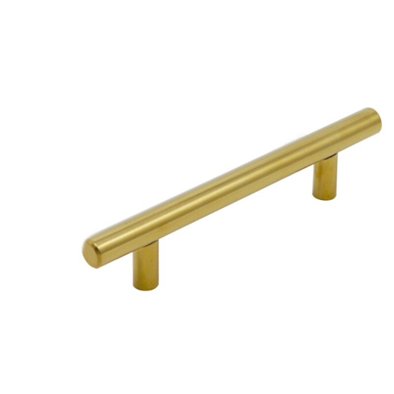 Contemporary Stainless Steel Gold Wardrobe Door Handle 14 inches (350mm