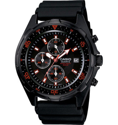 Casio AMW-370B Men's Black Chronograph Sport Multi Function Wrist Watch