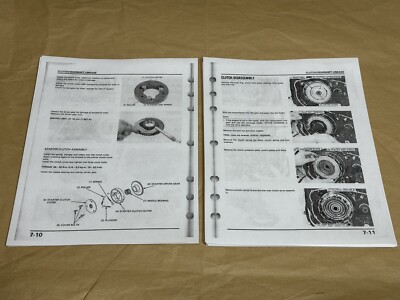 Printed Official Service Shop Repair Manual 1985 1986 Honda