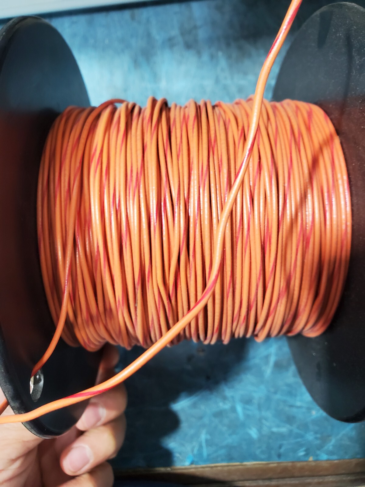 Striped Wire 20 AWG Gauge 580FT Car Boat Marine Tinned Copper Orange/Red