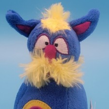 Melissa  Doug Monster Bowling Pin Plush Stuffed Animal Toy Blue And Yellow