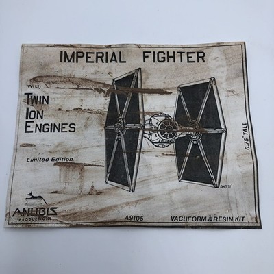 Anubis Star Wars Imperial Fighter Vacuform Resin Model Kit 6.75  Tall A9105