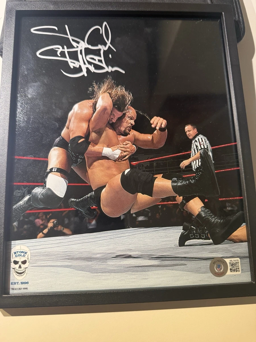Stone Cold Steve Austin Wrestling Original Autographed Photos for