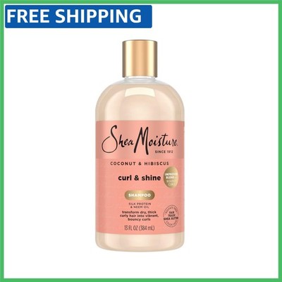 13 oz SheaMoisture Curl & Shine Shampoo - Nourishing Coconut & Hibiscus Blend
