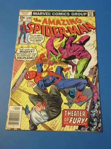 Amazing Spider-man #179 Bronze age Green Goblin VF+ Beauty Wow