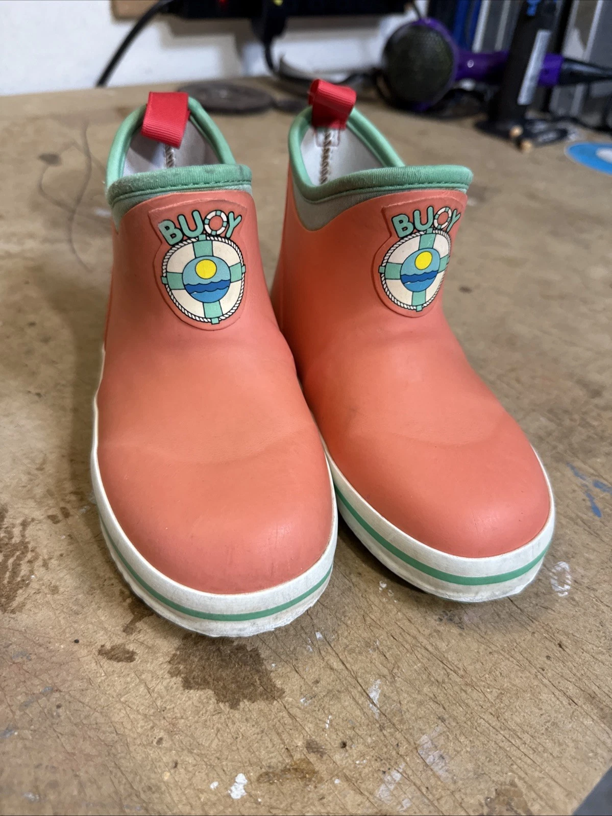 New Kids Buoy Boots Coral/Seafoam Size 12