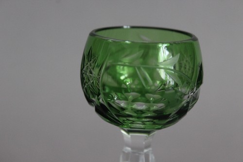 Nachtmann Traube Römer Glas Schnapsglas H 11 cm Bleikristall Überfang grün - Picture 3 of 6