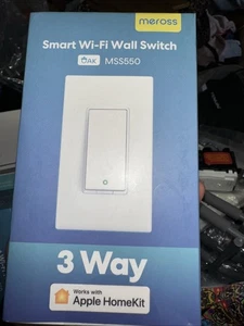 Meross 3 Commutateur de lumière intelligent WiFi Prise en charge des commutateurs de lumière MSS550
