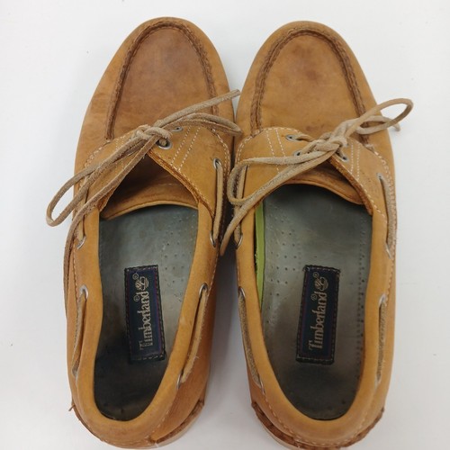 Timberland 71515 Deck Boat Shoes US10.5 UK9.5 Leather Brown Designer RMF07-ER - Picture 5 of 9