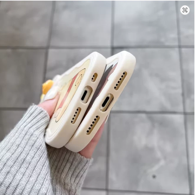 3D Ears Cute Bear Cartoon Sliding Camera Case For iPhone 16 15 14 13 12 Pro Max - Image 3 of 3