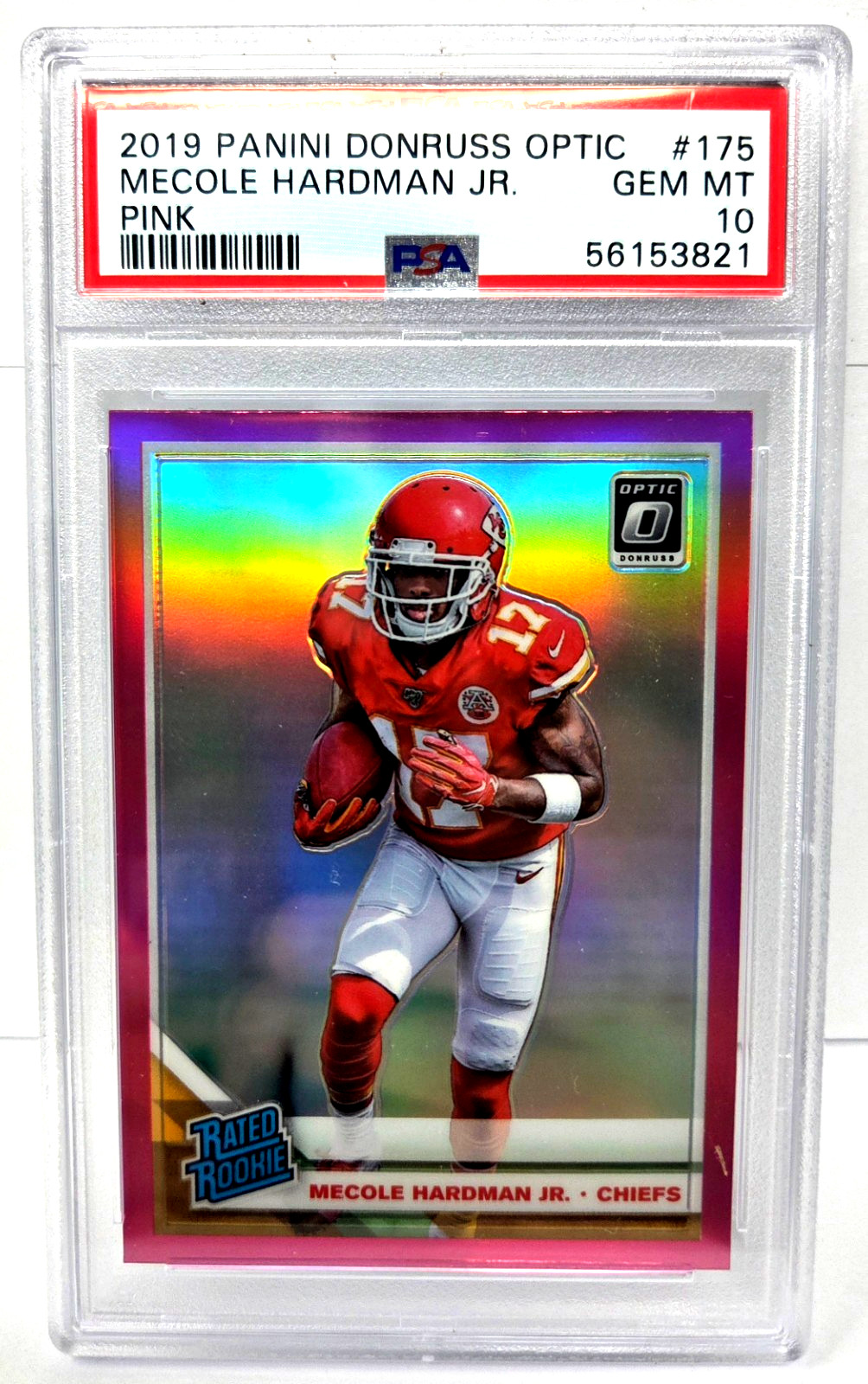 Mecole Hardman Panini Donruss Optic #175 Pink