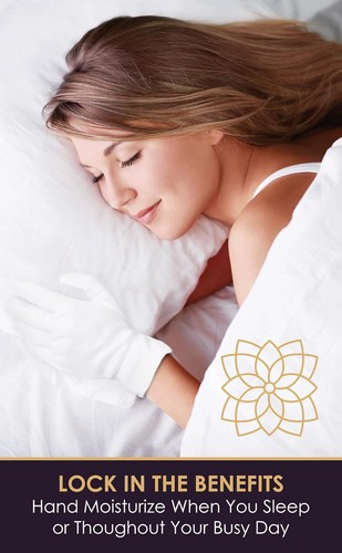 Guanti GRANDI Cotone Bianco 20pz Idratanti Mani Secche Cosmetici Eczema Gioielli - Foto 6 di 12
