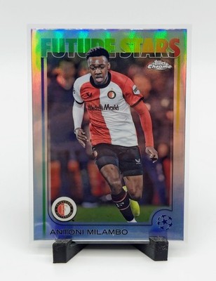 2024-25 Topps Chrome UEFA Antoni Milambo #126 Future Stars Refractor Feyenoord