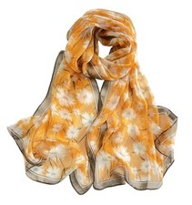 Pokeedioty Fashion Scarfs for Women Lightweight breathable Dandelion Yellow
