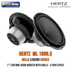 Hertz ML 1800.3 Mille Legend 180mm (7'') Neodymium magnet woofer speakers;a pair