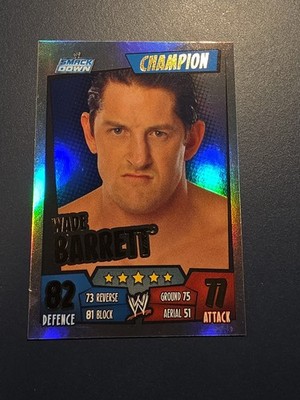 WWE Card 2011 Topps Slam Attax Rumble WADE BARRETT Wrestling Champion Karte Foil