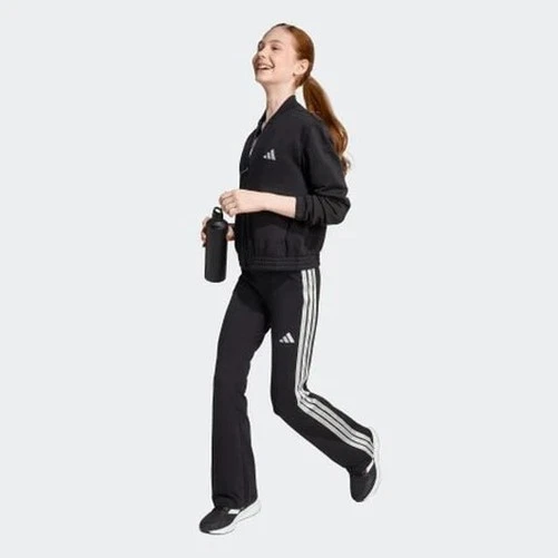 Adidas Chándal Niña JG GLAM - Color: Negro/Plata - Imagen 3 de 4