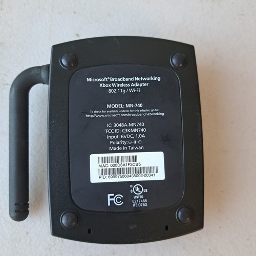 Original Xbox MN-740 Broadband Network WiFi Adapter 802.11g - Untested - Picture 3 of 4