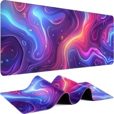 Gaming Mouse Pad - 31.5" 11.8" Topographic Large Mouse Pads for Desk - Desk