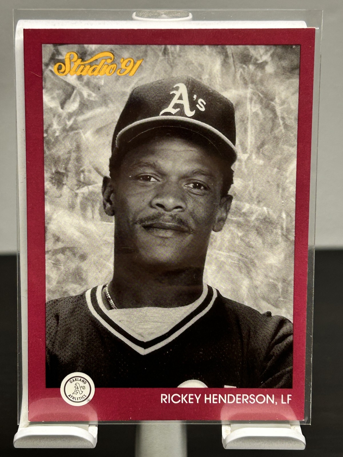 1991 Studio - #104 - Rickey Henderson - Oakland Athletics