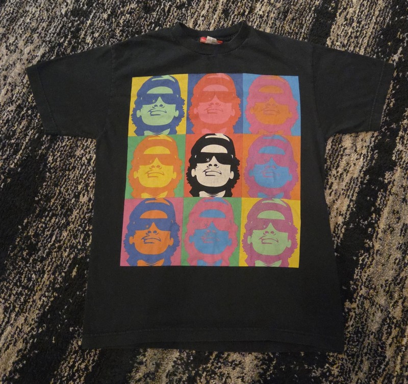 Eazy E Andy Warhol Pop Art Style Ruthless Records T-Shirt Size Men's Medium 