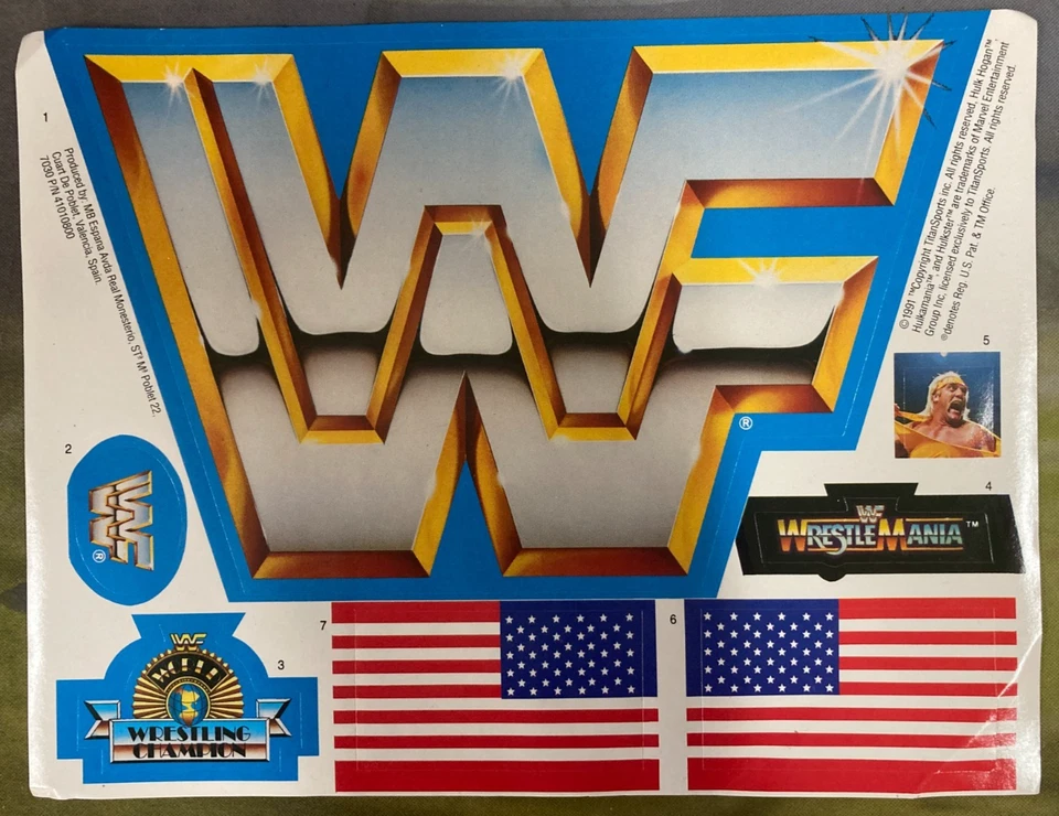 Vintage 1991 WWF Hasbro Official Wrestling Ring With Box International Ed. - Image 4 of 4