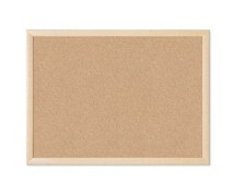 Cork Bulletin Board, Brown Birch Frame, 17" x 23"