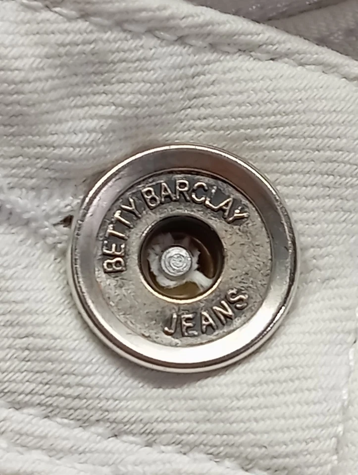 BETTY BARCLAY Jeans slim Dames Jeans T EU 42 blanc style décontracté - Photo 4/4
