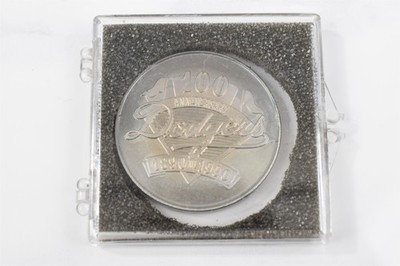 Los Angeles Dodgers 100th Anniversary Medallion 1890-1990 World