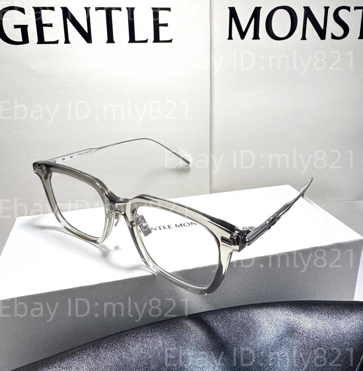 GentleMonster Zin GC7 Unisex Sunglasses Gray titanium Frame Clear