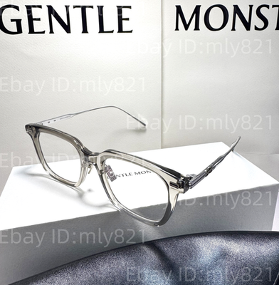 GentleMonster Zin GC7 Unisex Sunglasses Gray titanium Frame Clear