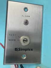 NEW SIMPLEX REMOTE TEST RED LED KEY SWITCH  2098-9806 / 0621151