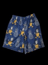 NWT Boys Pajama Shorts Size XS 4/5   Pineapple Character Print   Fun Sleepwear