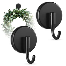 Suction Cup Wreath Hanger, Upgraded Reef Hook for Front Door/Glass Window/Ove...