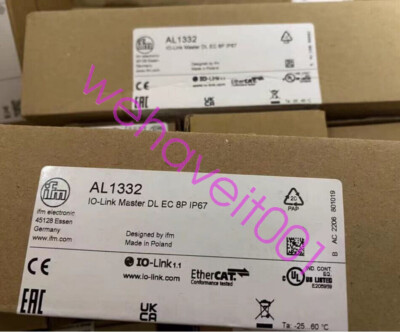 IFM AL1332 IO-Link Master DL EC 8P IP67 Fieldbus Interface I/O Module Fast Ship