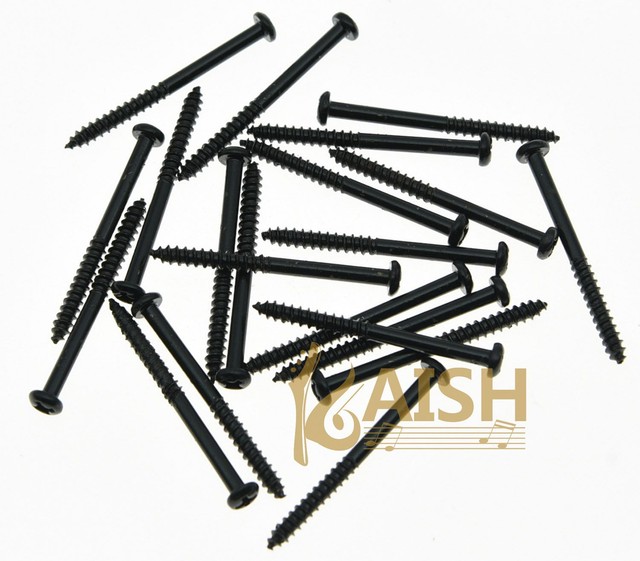 Pack of 20 Black P Bass J Jazz Bass P90 Soap Bar Pickup Mounting Screws