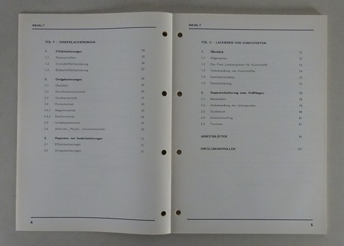 Manual de Taller Técnicas El Decklackierung para Ford Fiesta, Escort Etc '1992 - Imagen 4 de 7