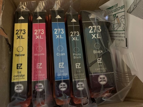 Ezink 273xl Photo Black Ink Cartridge  5 Pack Different Color - Picture 5 of 7