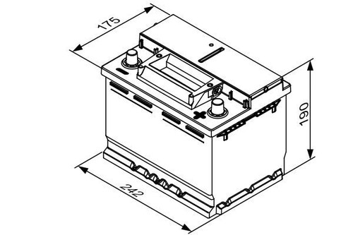 BATTERIA AUTO BOSCH S4E05 START E STOP EFB 0092S4E051 60 AH 640A 242x175x190 - Foto 7 di 12