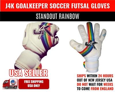 J4K STANDOUT RAINBOW SOCCER FUTSAGOALKEEPER GLOVE GOALIE KEEPER GK