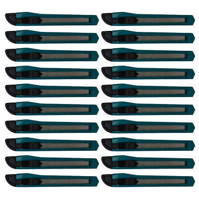 MotoProducts Turquoise Blue Small Retractable Utility Knife Wholesale 20 Pcs