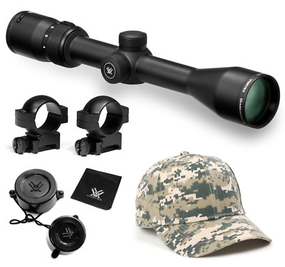 Vortex Optics Diamondback 4-12X40 Riflescope Dead-Hold BDC w Rings Med and Hat