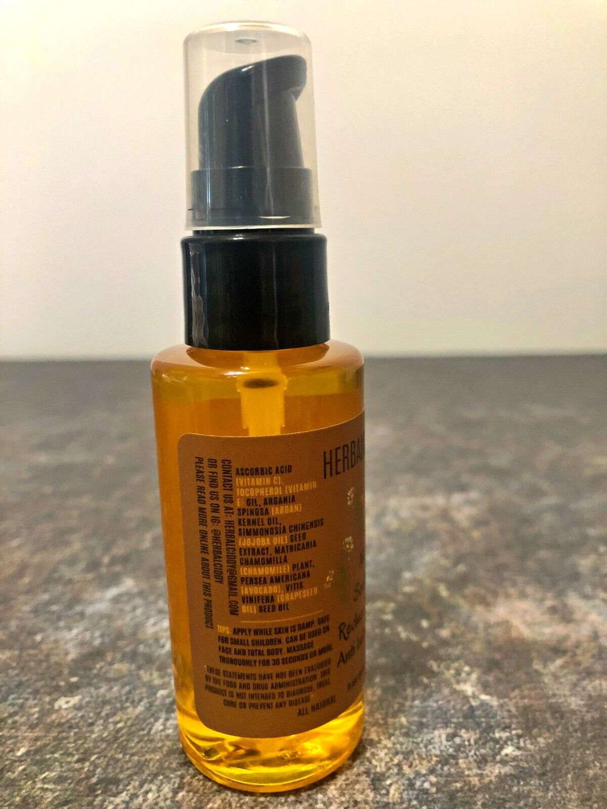 Gentle Glow face moisturizer serum - all natural plant based non tonic 2 fl oz 