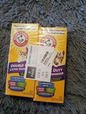 Lot of 2 Arm  Hammer Cat Litter Deodorizer Double Duty, 30oz.