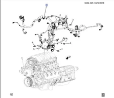 GENUINE GM SIERRA ENGINE WIRING HARNESS 84491723