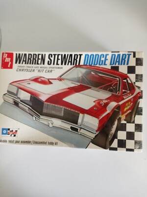 Vintage AMT Warren Stewart Dodge Dart Short Track Late Model Plastic Model Kit